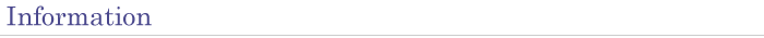 Information